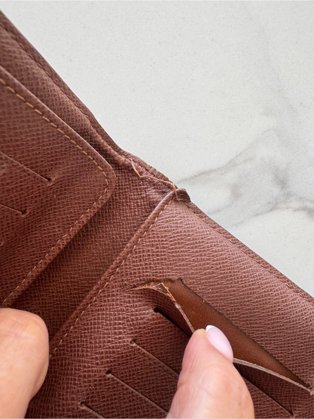 Louis Vuitton Brown Monogram Clasp Wallet with Gold Hardware - Picture 10 of 15